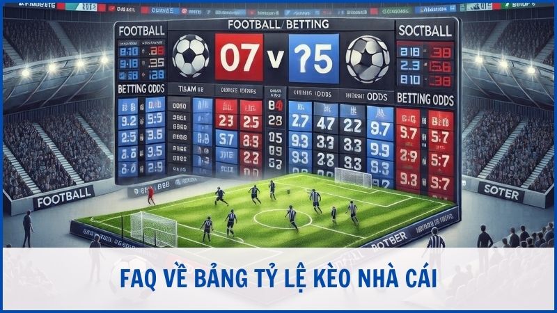 Câu hỏi thường gặp – FAQ về bảng tỷ lệ kèo nhà cái